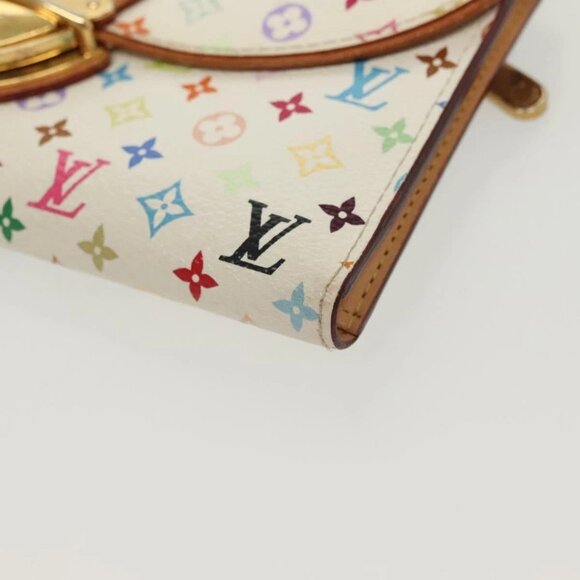LOUIS VUITTON Multicolor Portefeuille Eugenie Wallet White M60053 LV Auth 142374 - Picture 3 of 16